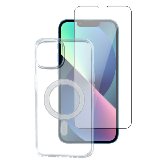 4smarts 360° Starter Set mit X-Pro Full Cover Glas, Apple iPhone 13